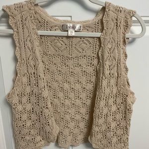 Decree knitted vest size large